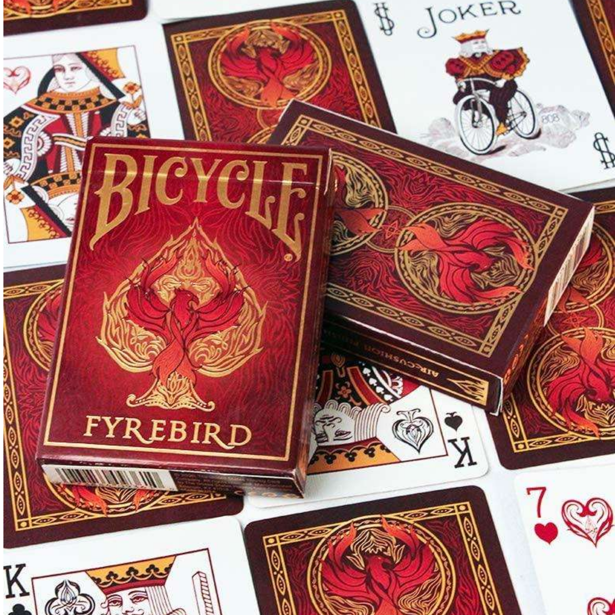Fyrebird playing cards
