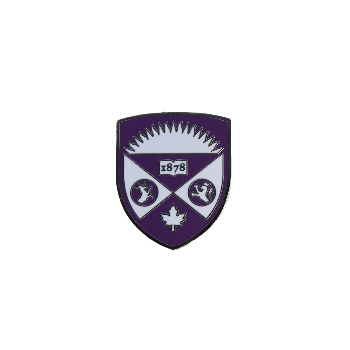 Western Crest enamel magnet pin.