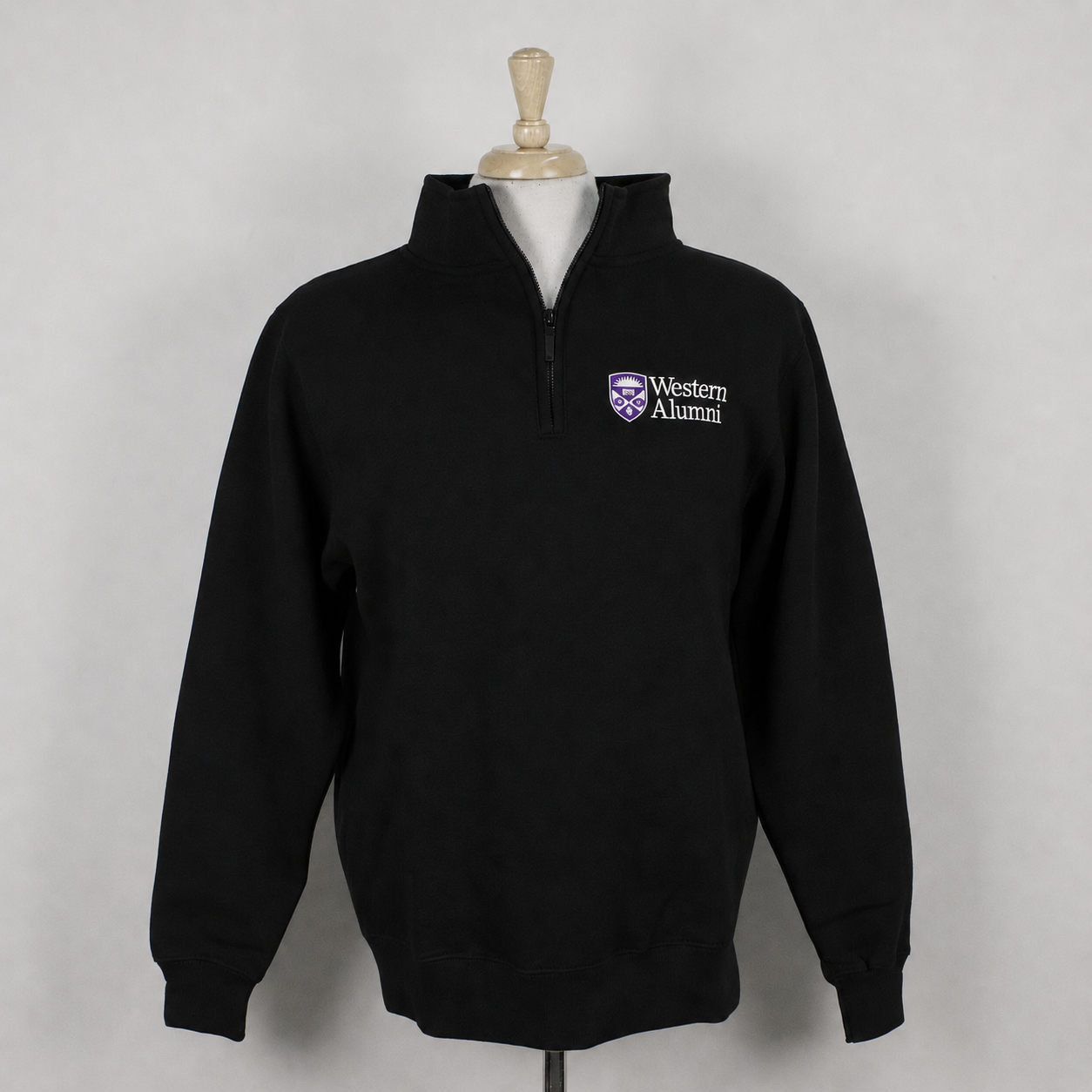 Black Alumni 1/4 zip