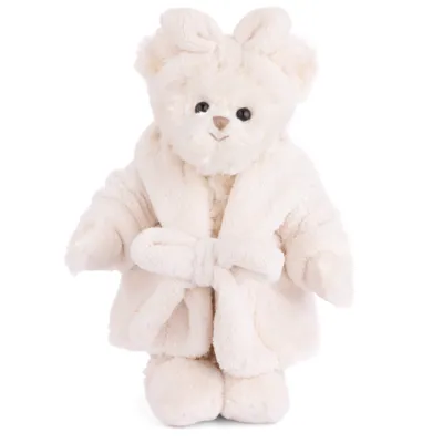 Lady Hamilton the Bear in a bathrobe