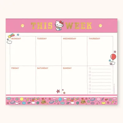 Hello Kitty Weekly desk pad