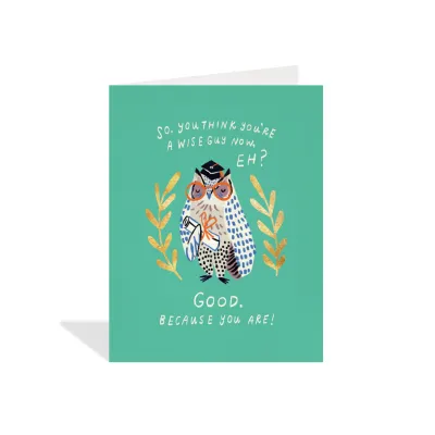 Wise Owl card