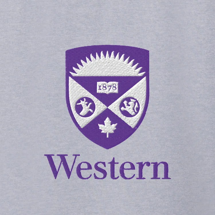Purple Crest embroidery