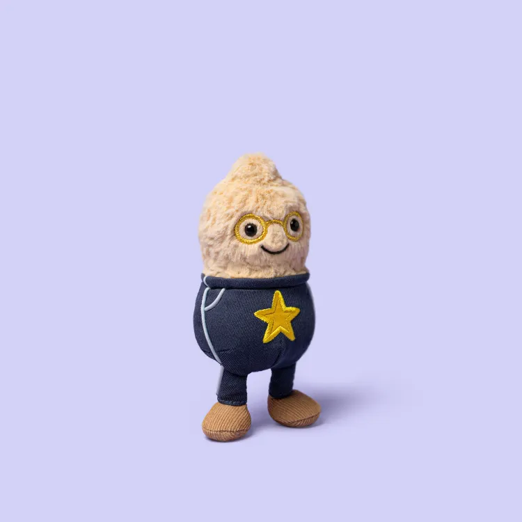 Peanut in a shirt with a star