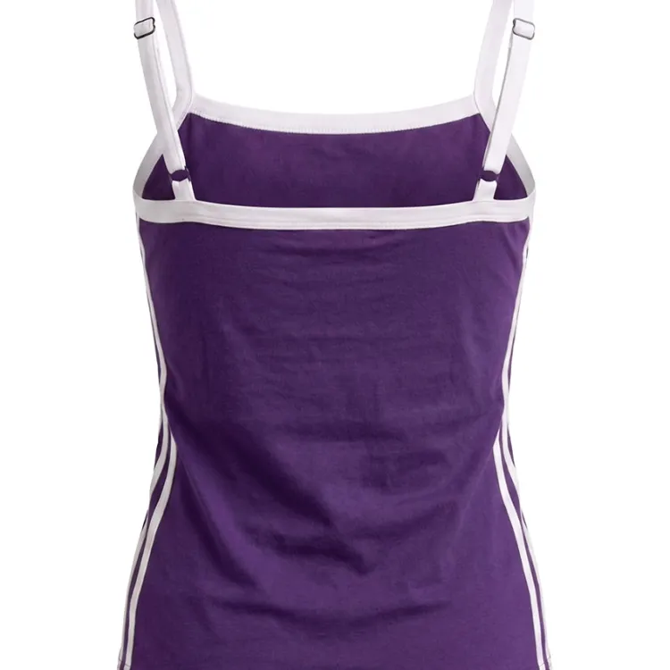 Purple Sideline Stripes Tank