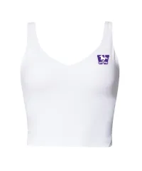 White Align Tank with purple western mustang