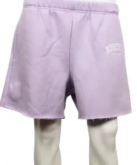 Lavender shorts with cut off. Western embroidered on the left leg.